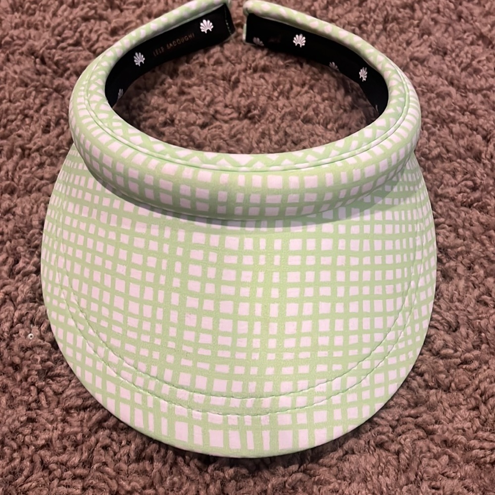 Lele Sadoughi gingham visor
